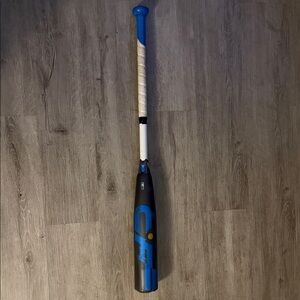 Blue and Black Baseball Bat